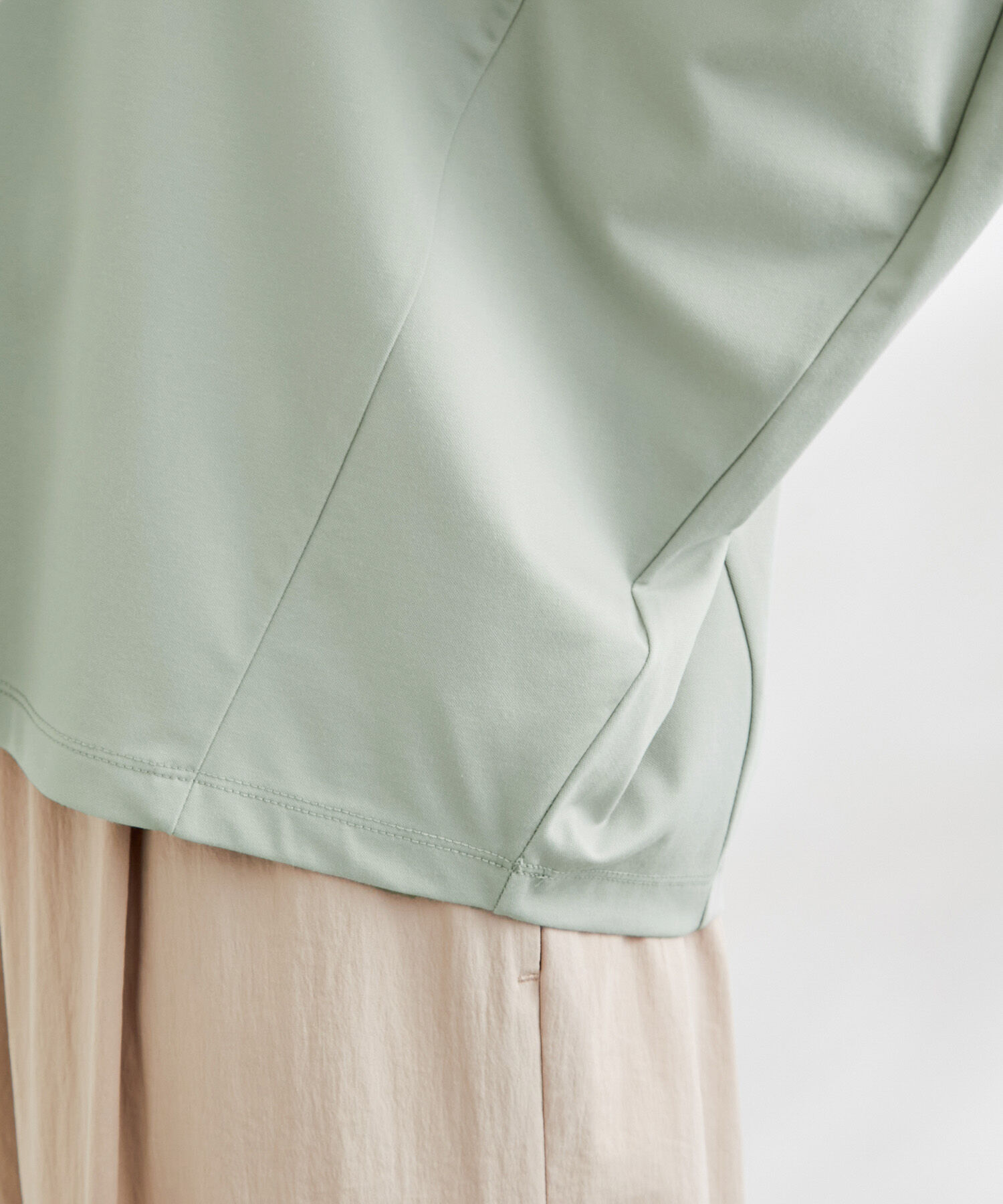 Rope&rsquo;Picnic「洗える/ゴールドパーツバンザイスリーブカットソー」|Tシャツ・カットソー|