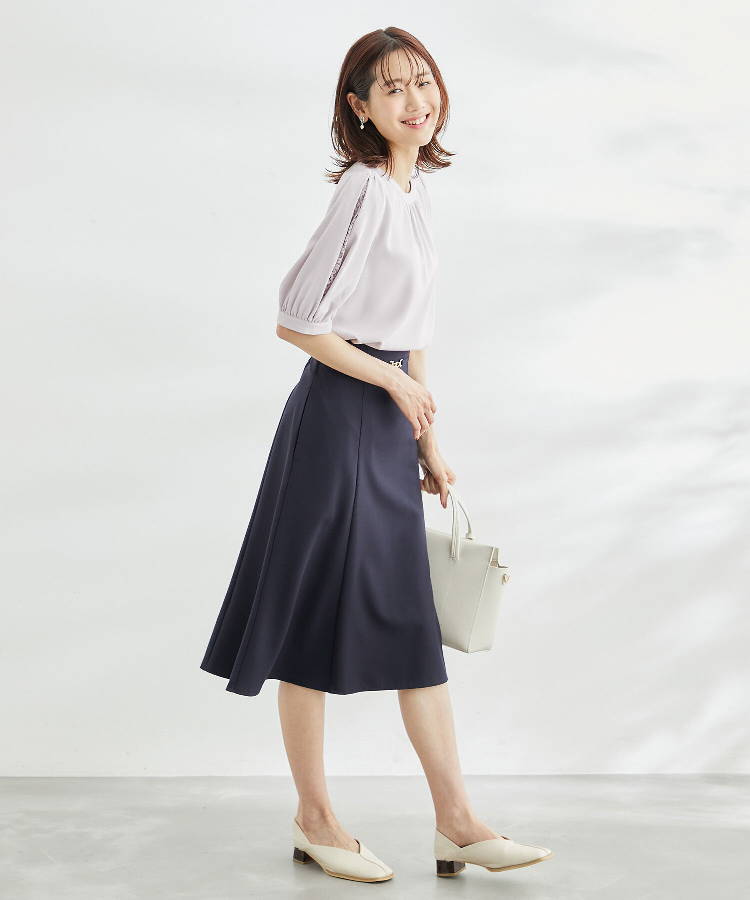 Rope&rsquo;Picnic「洗える/レース使いブラウス」|シャツ・ブラウス|