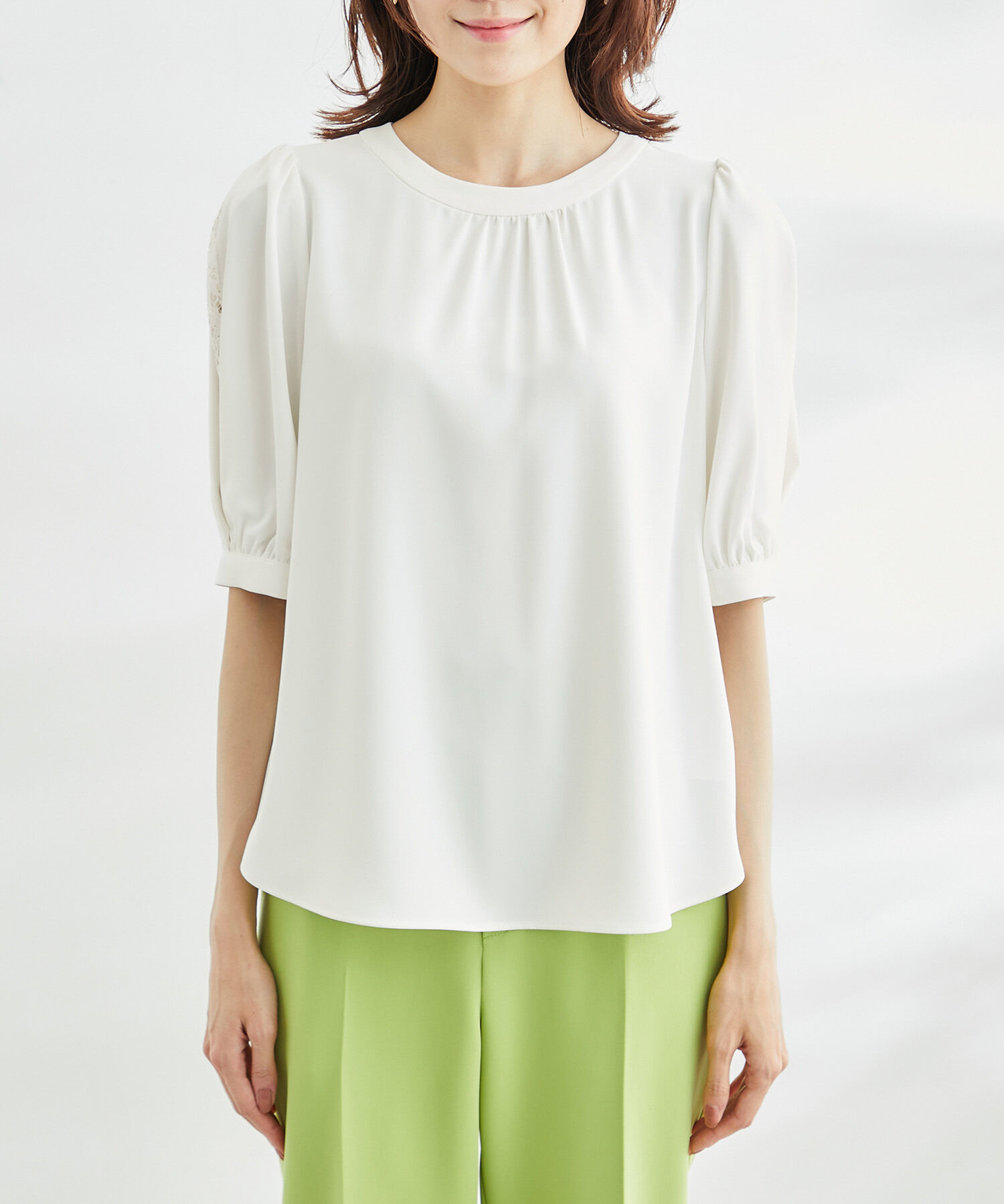 Rope&rsquo;Picnic「洗える/レース使いブラウス」|シャツ・ブラウス|
