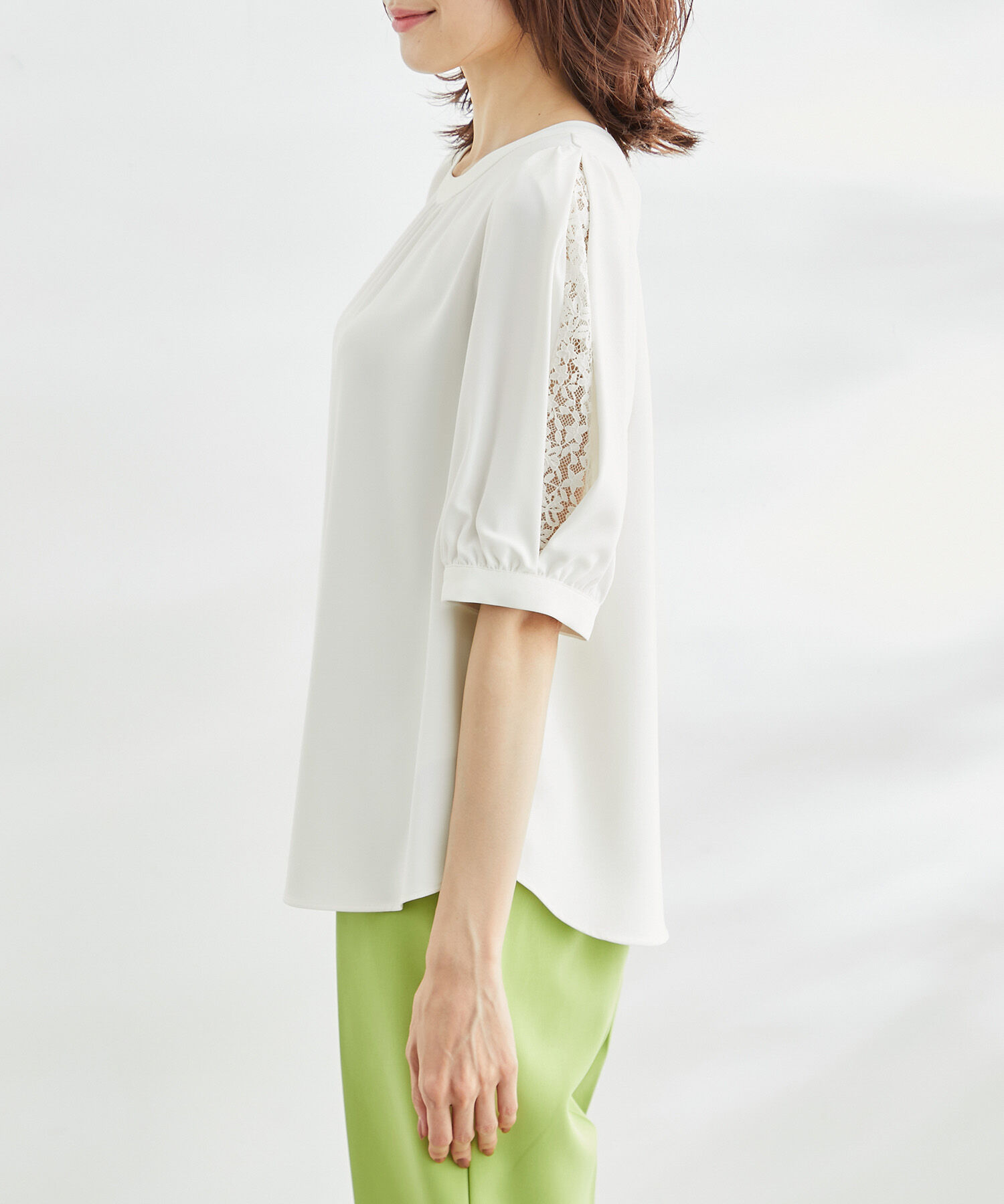 Rope&rsquo;Picnic「洗える/レース使いブラウス」|シャツ・ブラウス|