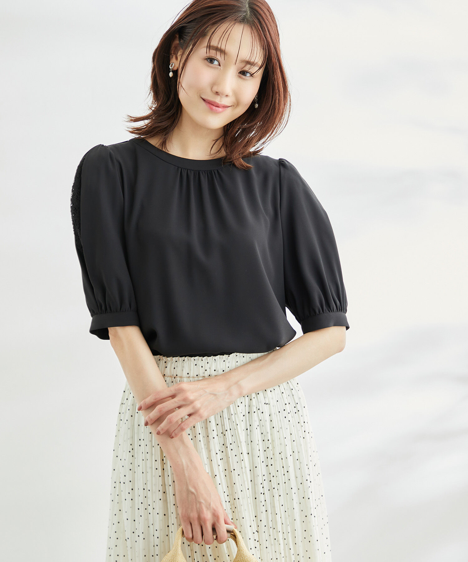 Rope&rsquo;Picnic「洗える/レース使いブラウス」|シャツ・ブラウス|