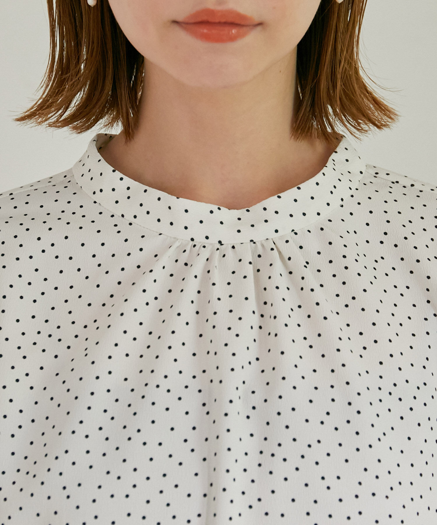 Rope&rsquo;Picnic「洗える/袖2WAYドットブラウス」|シャツ・ブラウス|