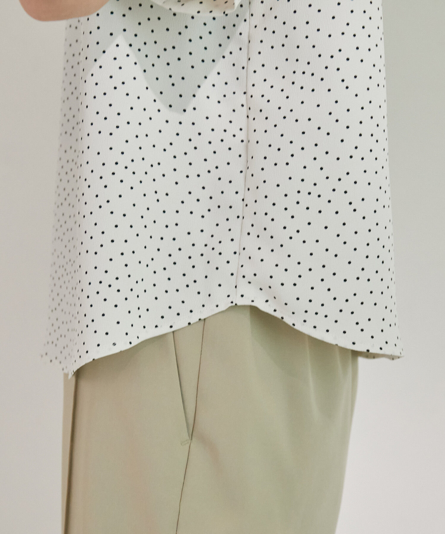 Rope&rsquo;Picnic「洗える/袖2WAYドットブラウス」|シャツ・ブラウス|