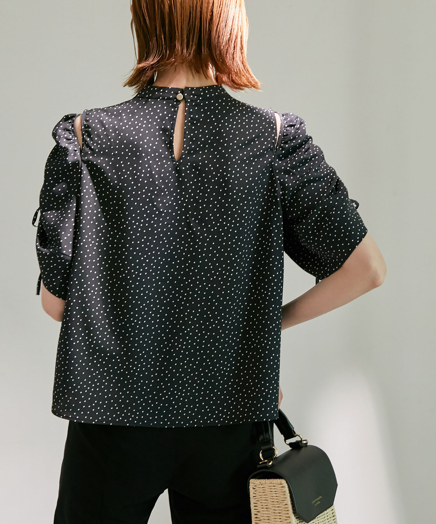 Rope&rsquo;Picnic「洗える/袖2WAYドットブラウス」|シャツ・ブラウス|