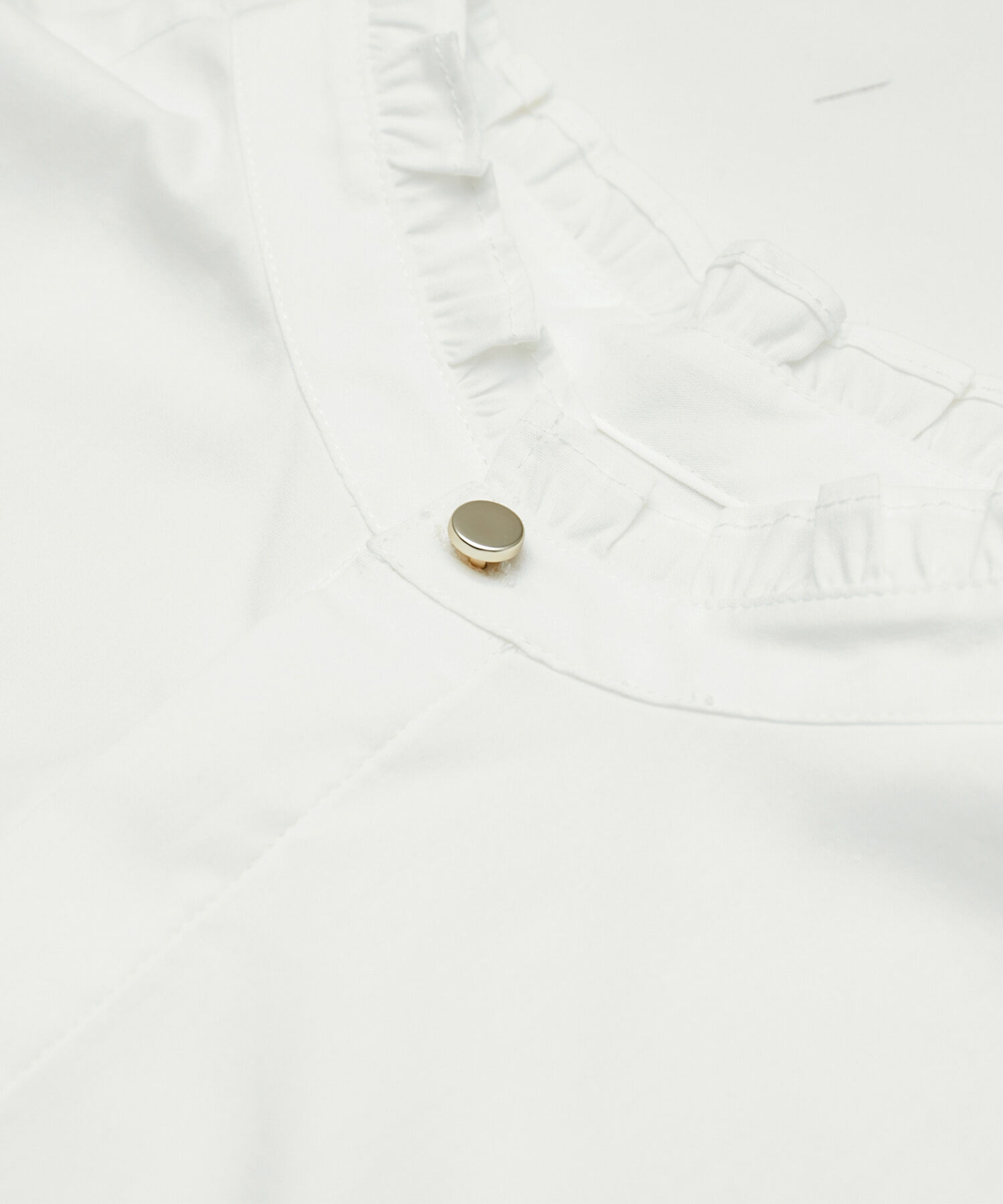 Rope&rsquo;Picnic「洗える/バンドフリルフレンチ袖シャツ」|シャツ・ブラウス|