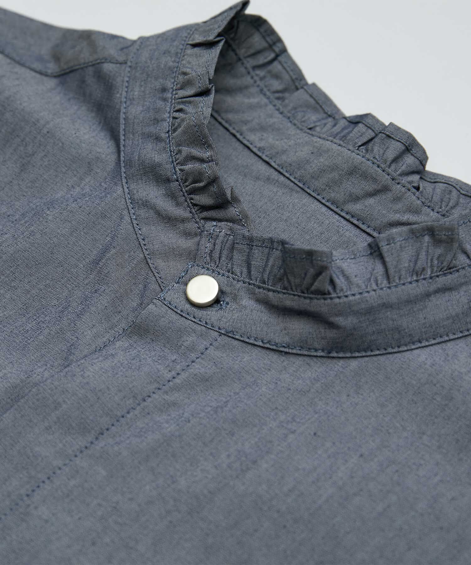 Rope&rsquo;Picnic「洗える/バンドフリルフレンチ袖シャツ」|シャツ・ブラウス|