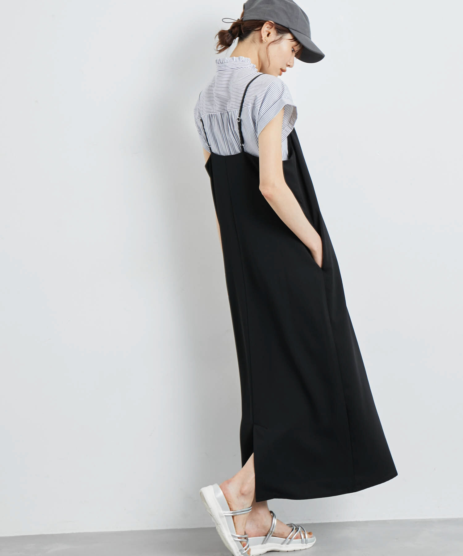 Rope&rsquo;Picnic「洗える/バンドフリルフレンチ袖シャツ」|シャツ・ブラウス|