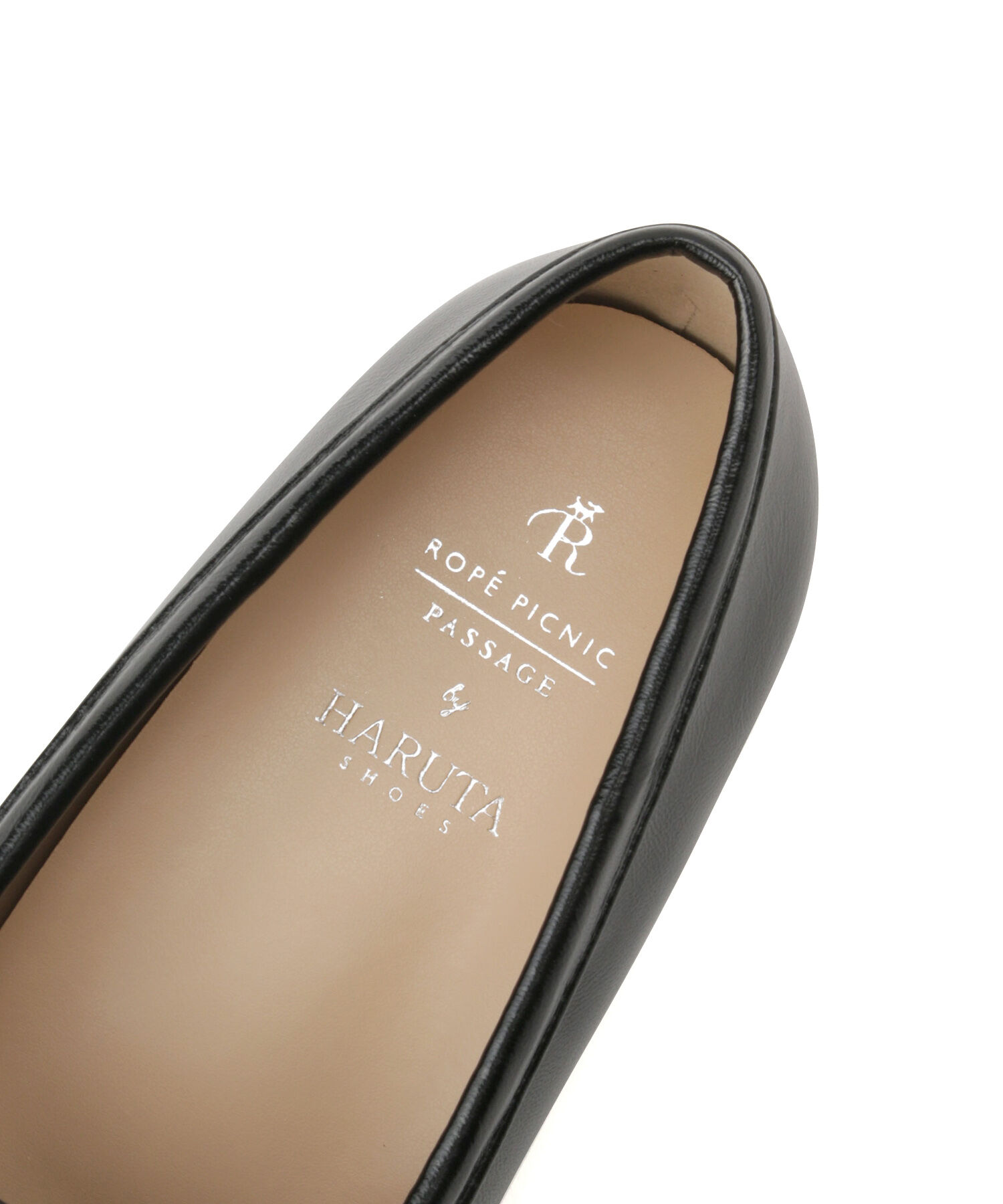 ROPE PICNIC PASSAGE「ROPE' PICNIC PASSAGE byHARUTA/リンクルエナメルビット付フラットローファー」|ローファー|