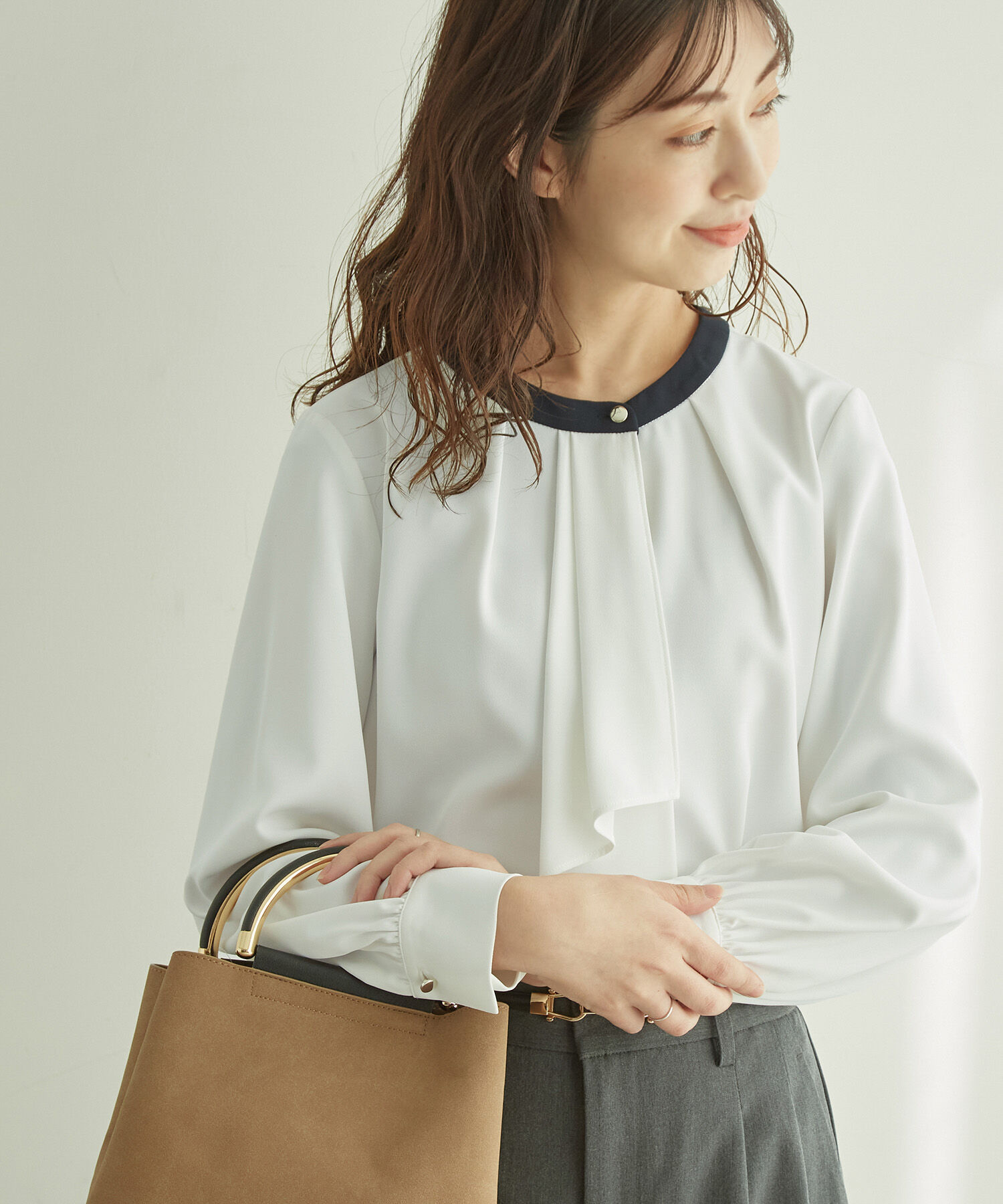 Rope&rsquo;Picnic「ボウタイ風ブラウス」|シャツ・ブラウス|ホワイト系(11)