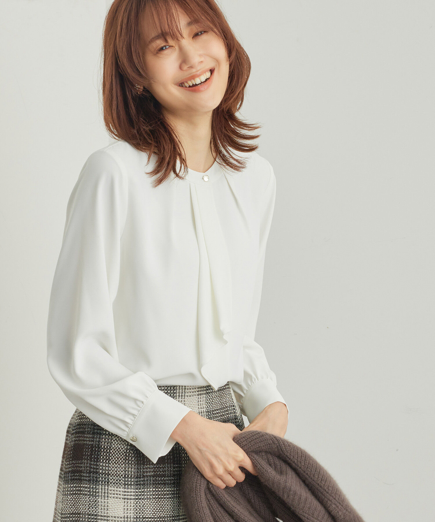 Rope&rsquo;Picnic「ボウタイ風ブラウス」|シャツ・ブラウス|