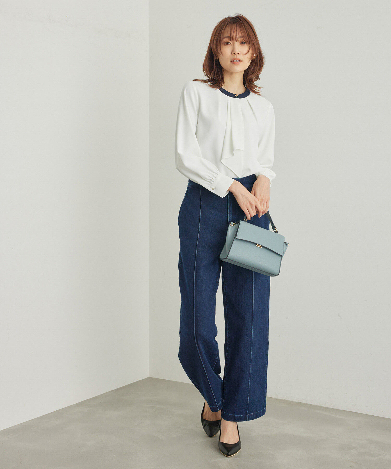 Rope&rsquo;Picnic「ボウタイ風ブラウス」|シャツ・ブラウス|