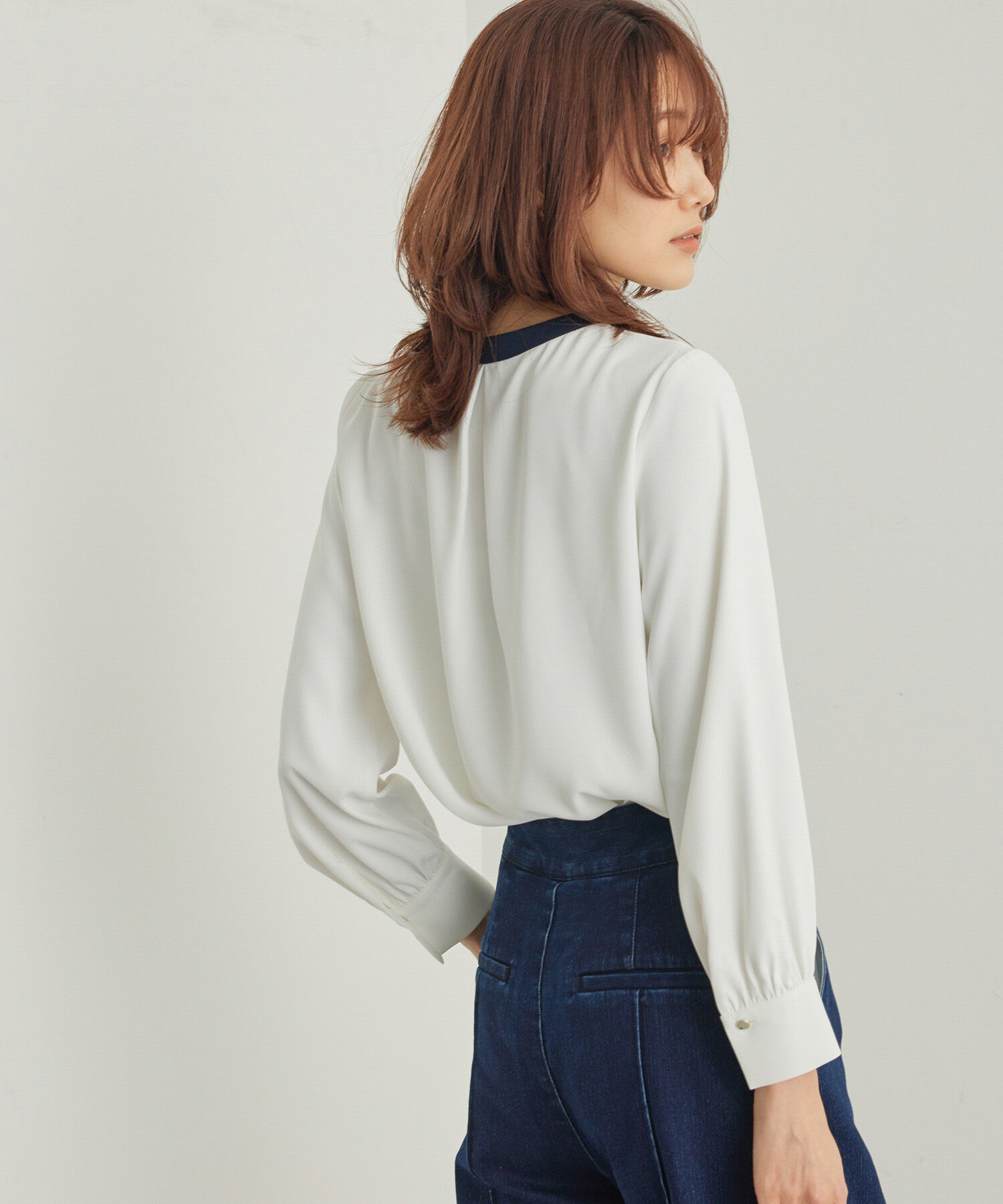 Rope&rsquo;Picnic「ボウタイ風ブラウス」|シャツ・ブラウス|