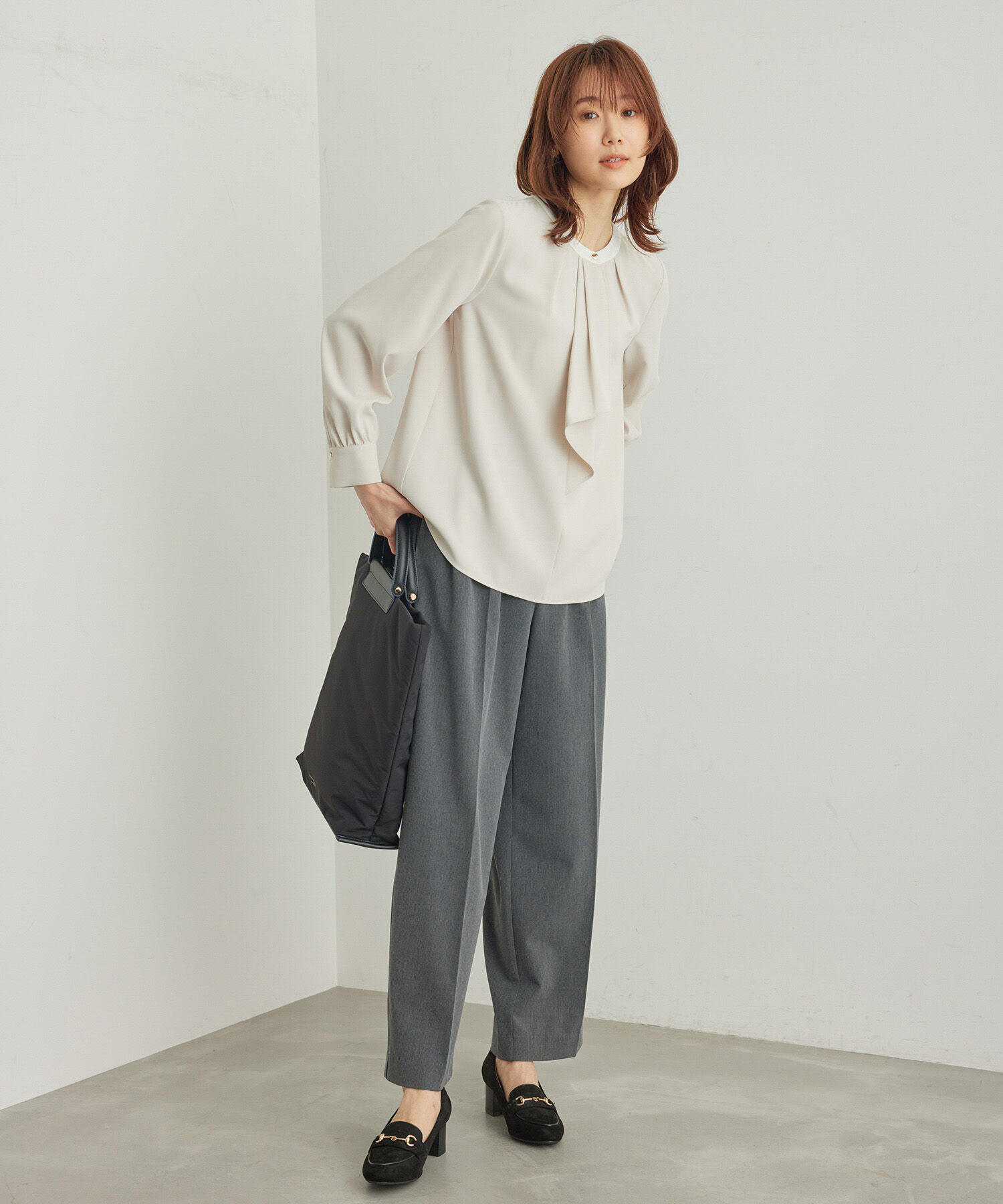 Rope&rsquo;Picnic「ボウタイ風ブラウス」|シャツ・ブラウス|