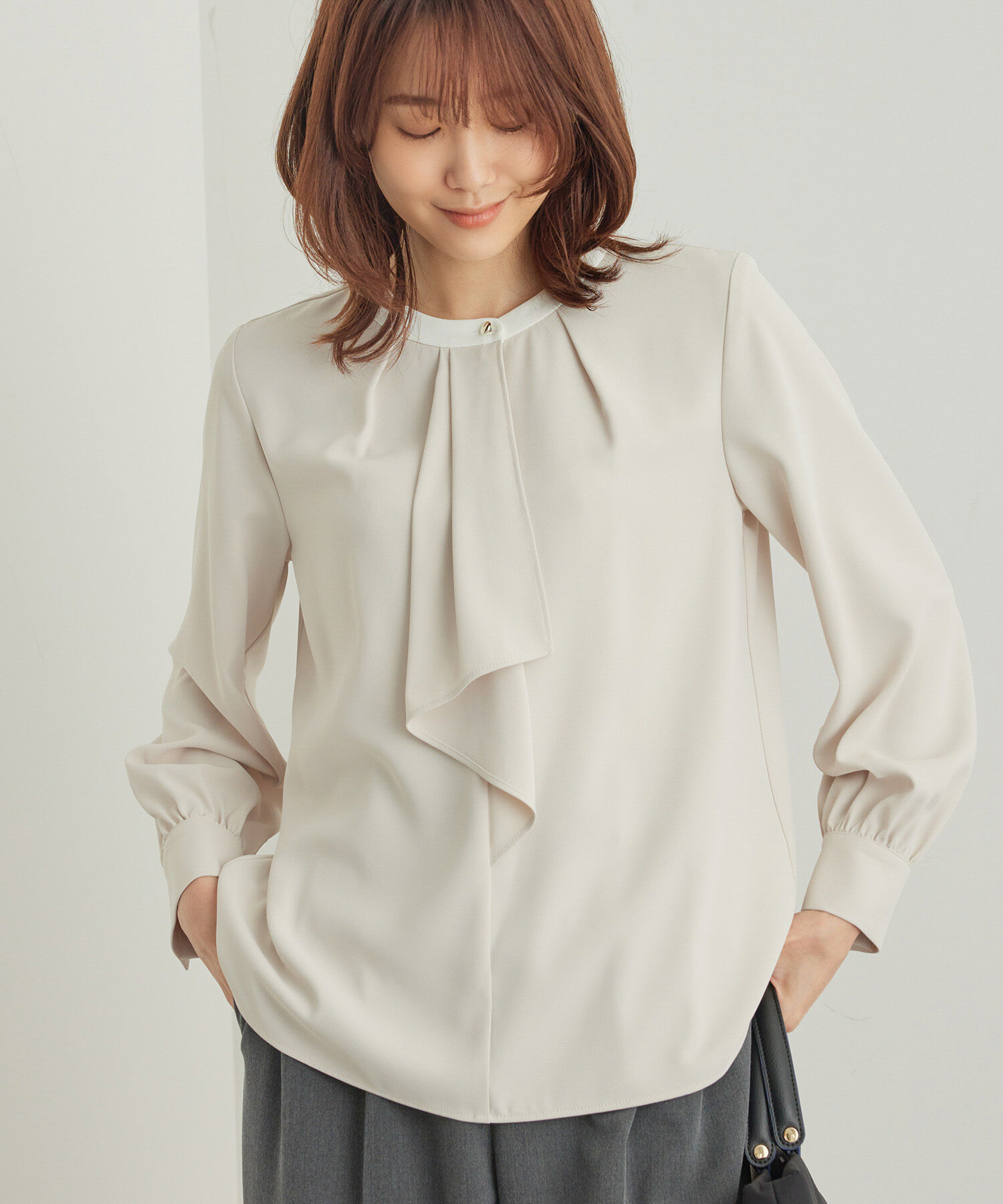 Rope&rsquo;Picnic「ボウタイ風ブラウス」|シャツ・ブラウス|