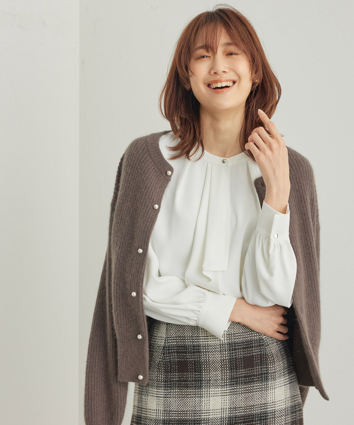 Rope&rsquo;Picnic「ボウタイ風ブラウス」|シャツ・ブラウス|