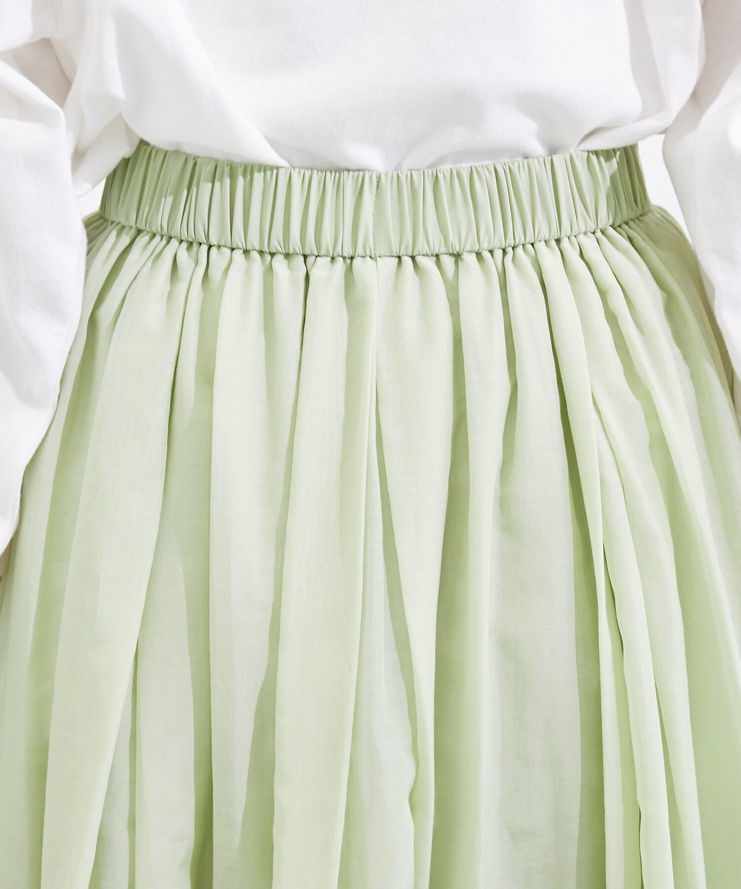 Rope&rsquo;Picnic「綿シルクシアーボリュームタックスカート」|スカート|