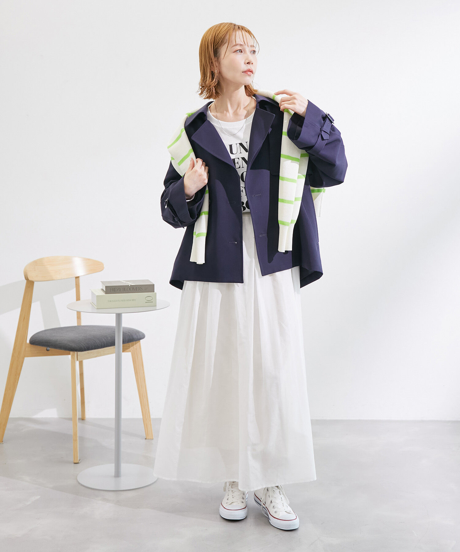 Rope&rsquo;Picnic「綿シルクシアーボリュームタックスカート」|スカート|