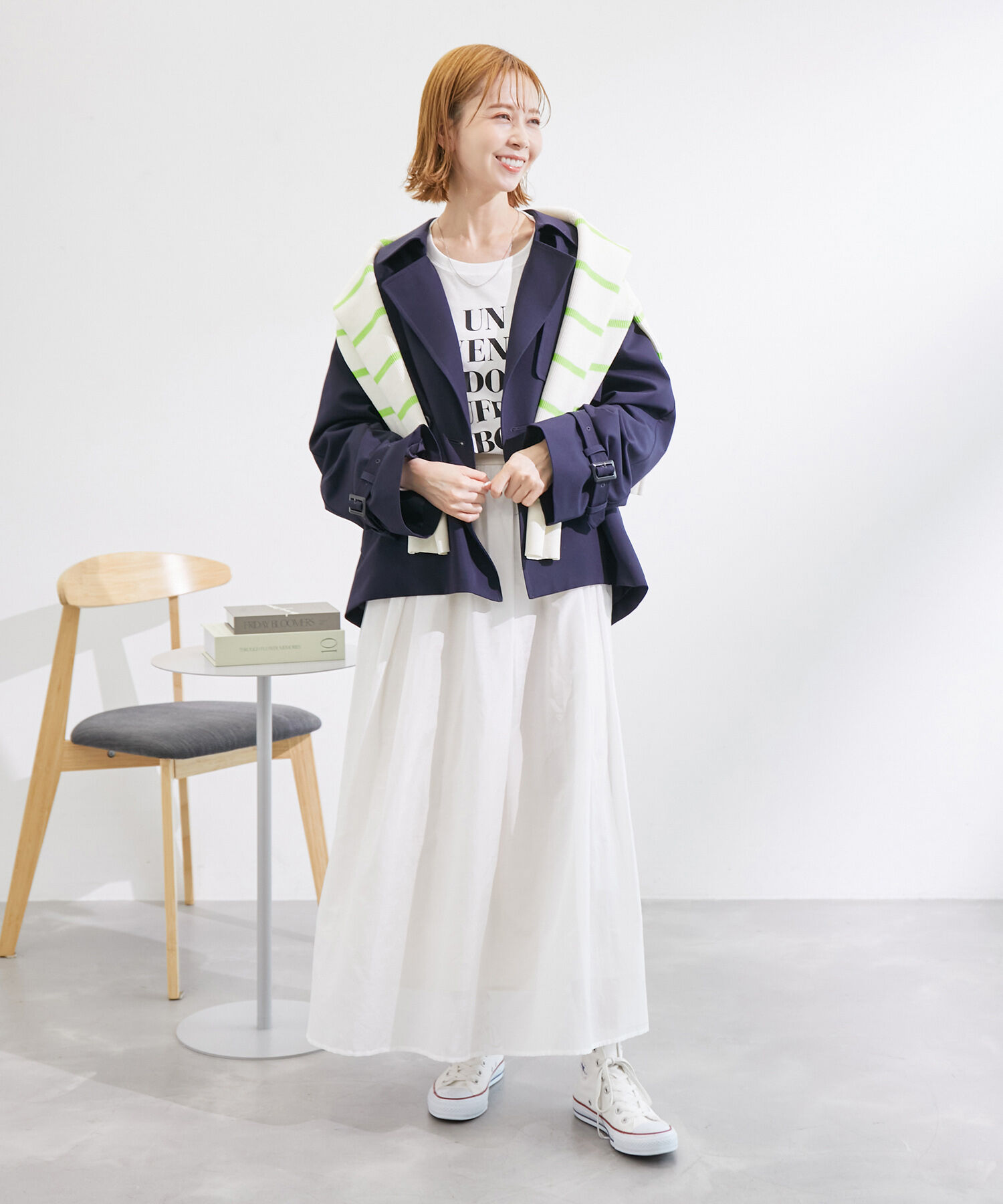 Rope&rsquo;Picnic「綿シルクシアーボリュームタックスカート」|スカート|