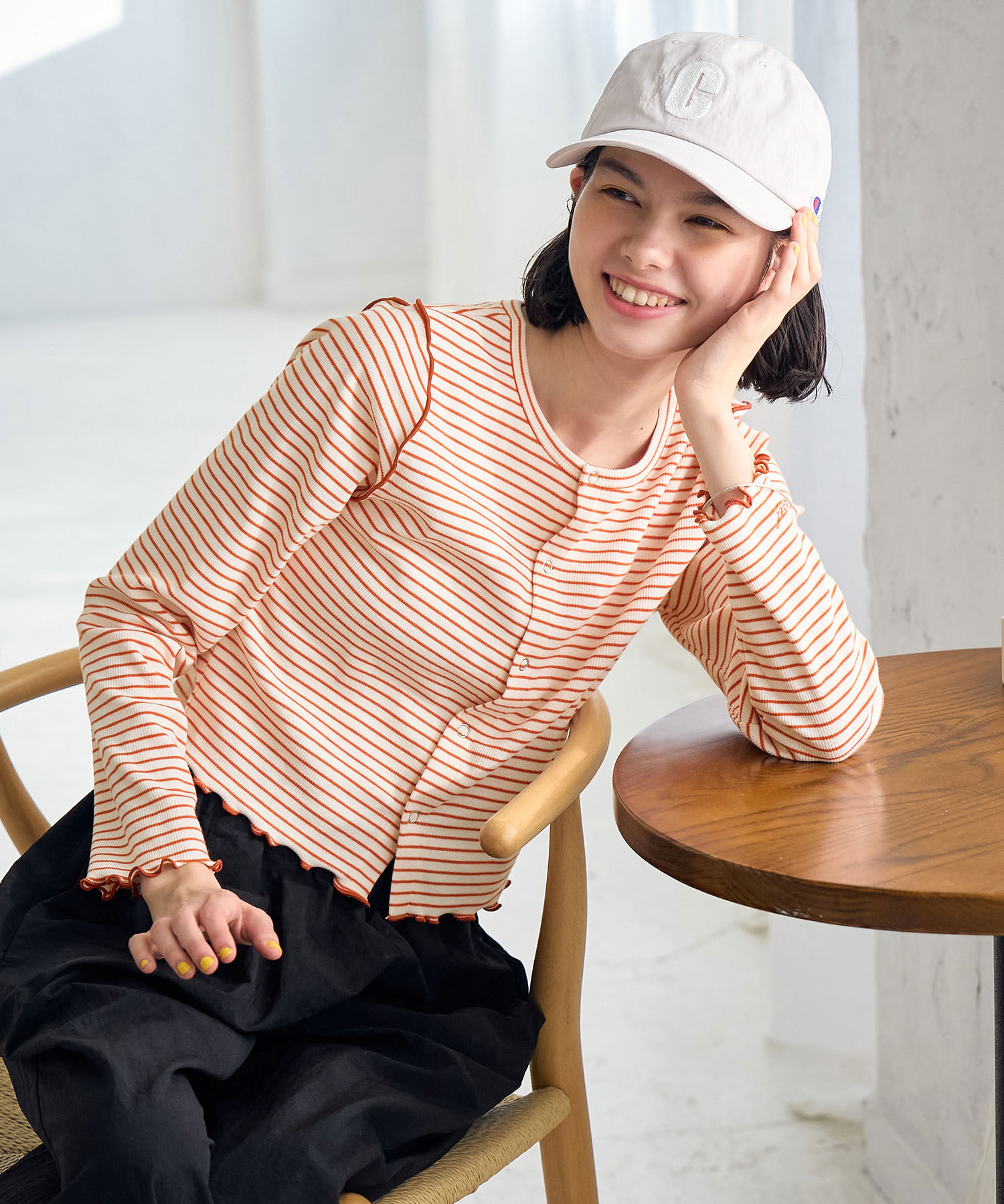 ROPE' PICNIC R「カットメロウトップスカーディガン/リンクコーデ」|カーディガン|