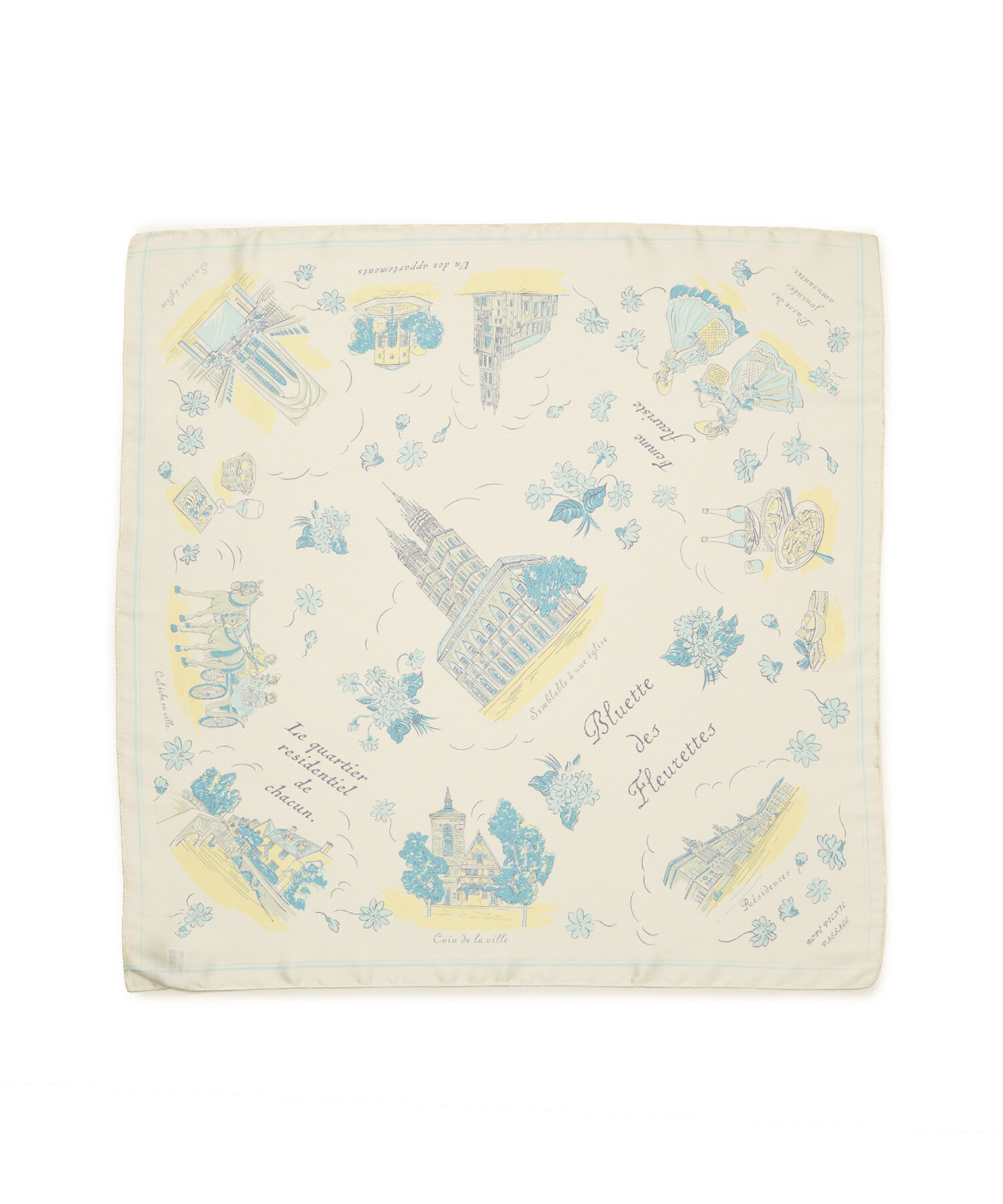 ROPE PICNIC PASSAGE「シティースケープパターンスカーフ」|バンダナ・スカーフ|