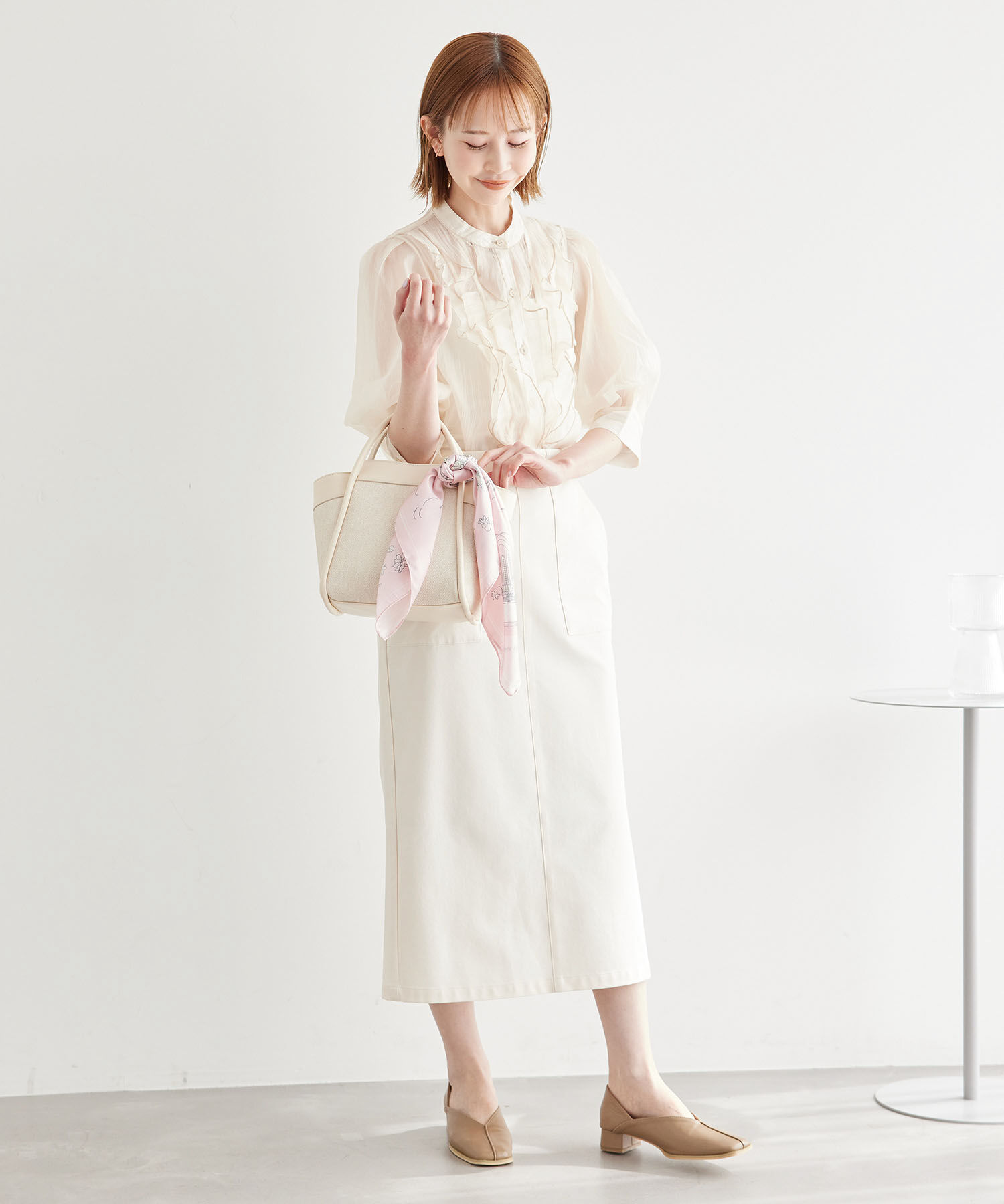 ROPE PICNIC PASSAGE「シティースケープパターンスカーフ」|バンダナ・スカーフ|