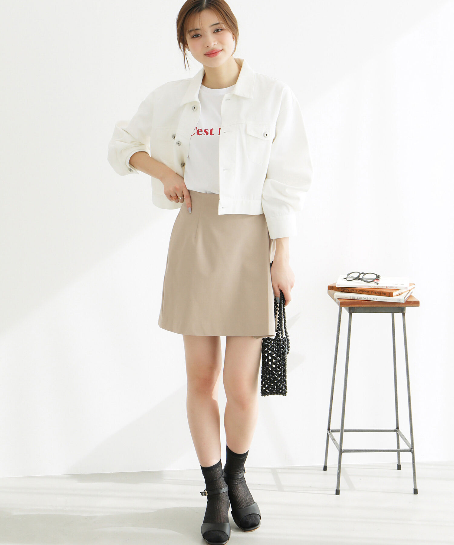 Rope&rsquo;Picnic「ラップ風ミニスカート」|スカート|