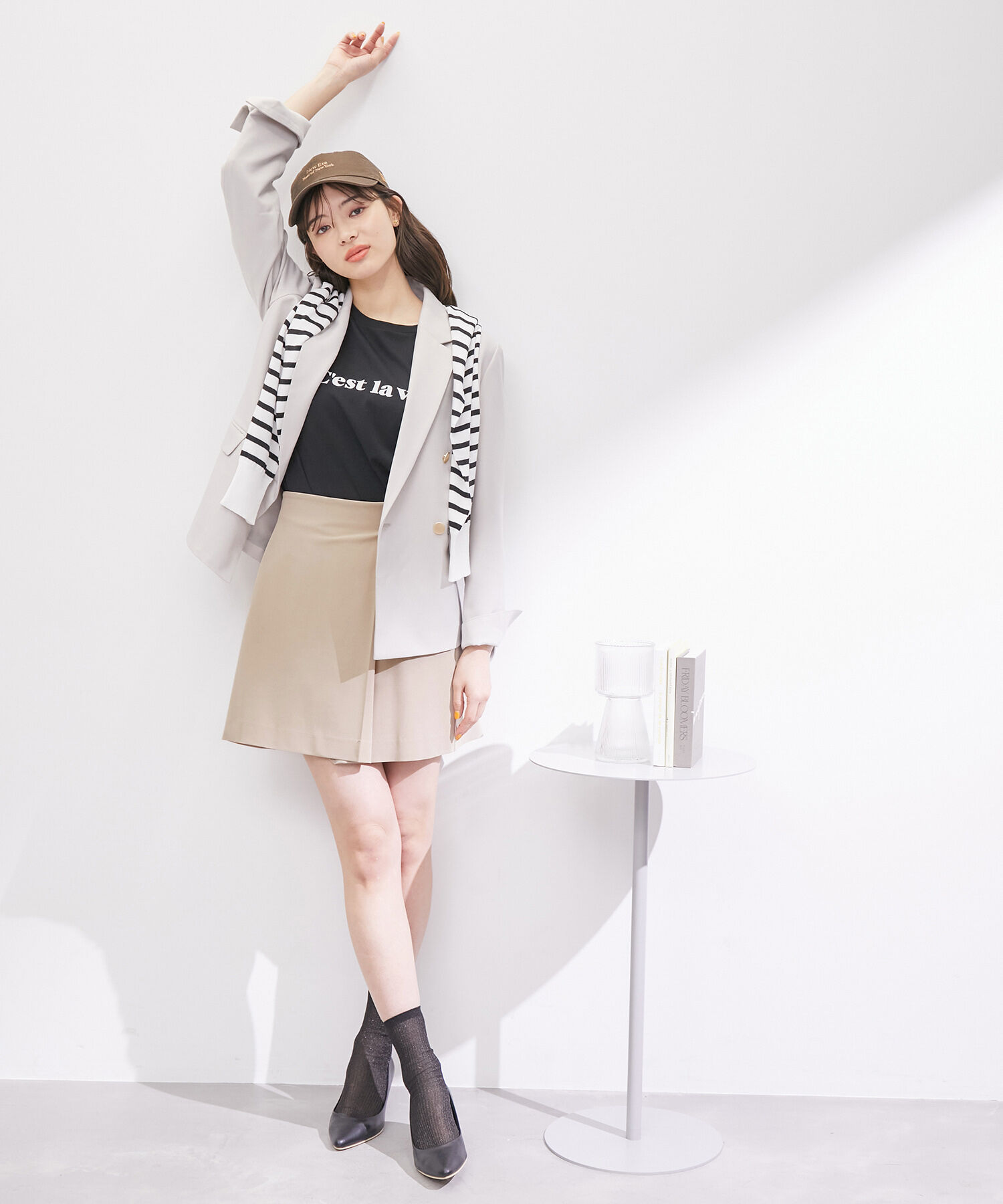 Rope&rsquo;Picnic「ラップ風ミニスカート」|スカート|