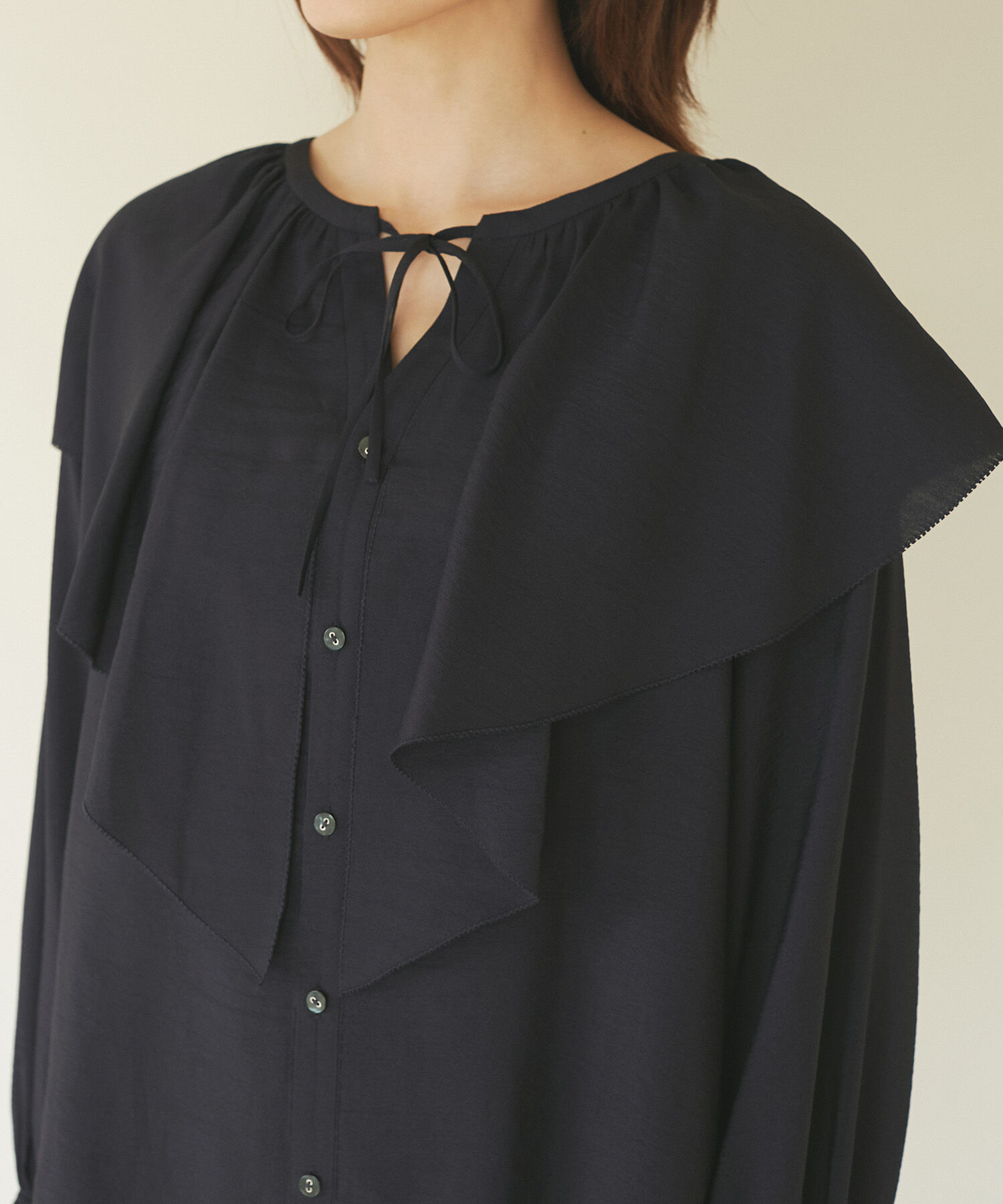 Rope&rsquo;Picnic「ラッフルカラーブラウス」|シャツ・ブラウス|