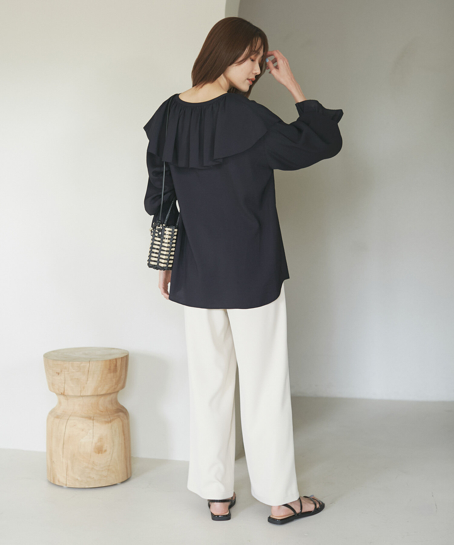 Rope&rsquo;Picnic「ラッフルカラーブラウス」|シャツ・ブラウス|