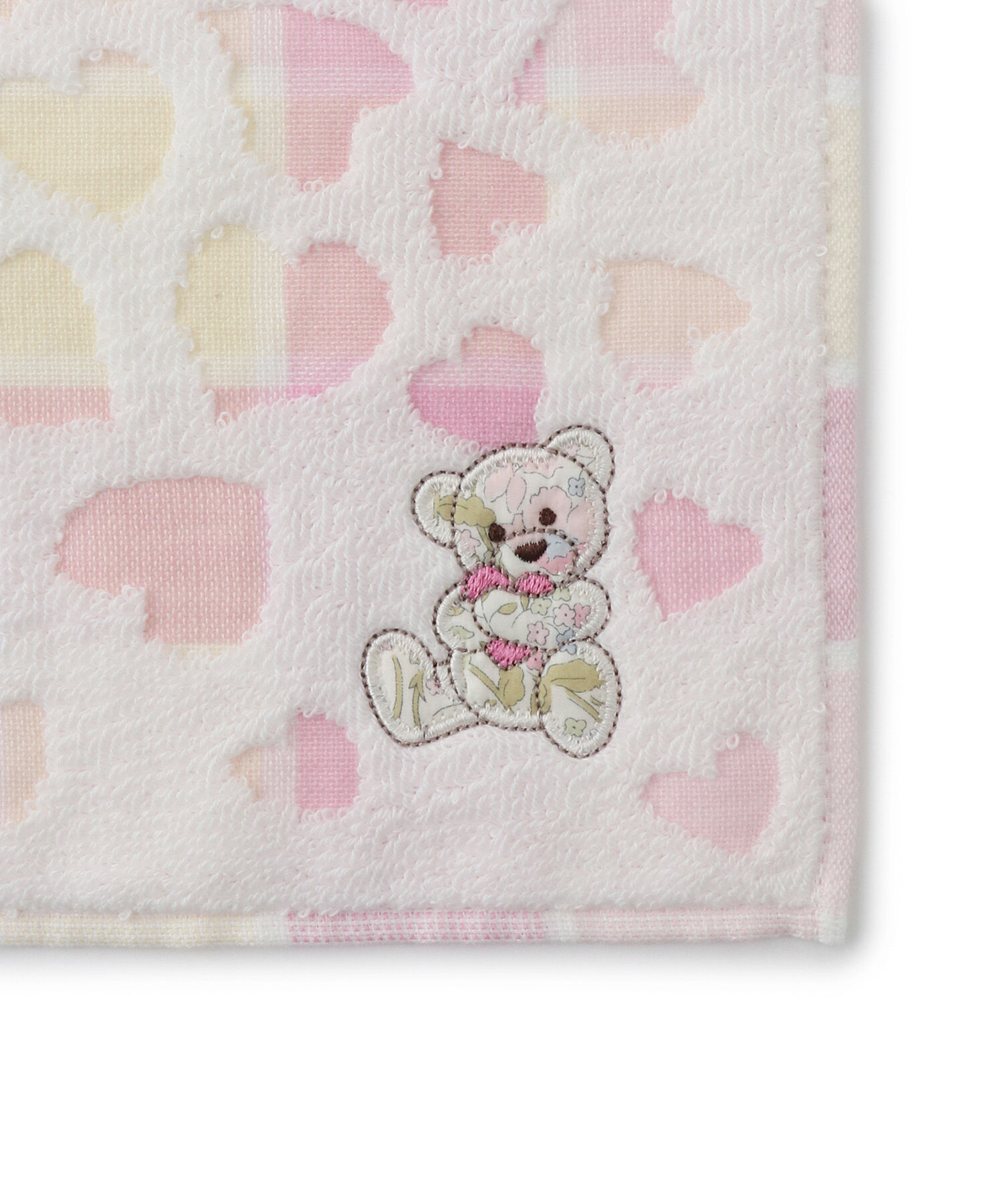 ROPE PICNIC PASSAGE「【LIBERTY ART FABRICS】ハートくまミニタオル」|ハンカチ|
