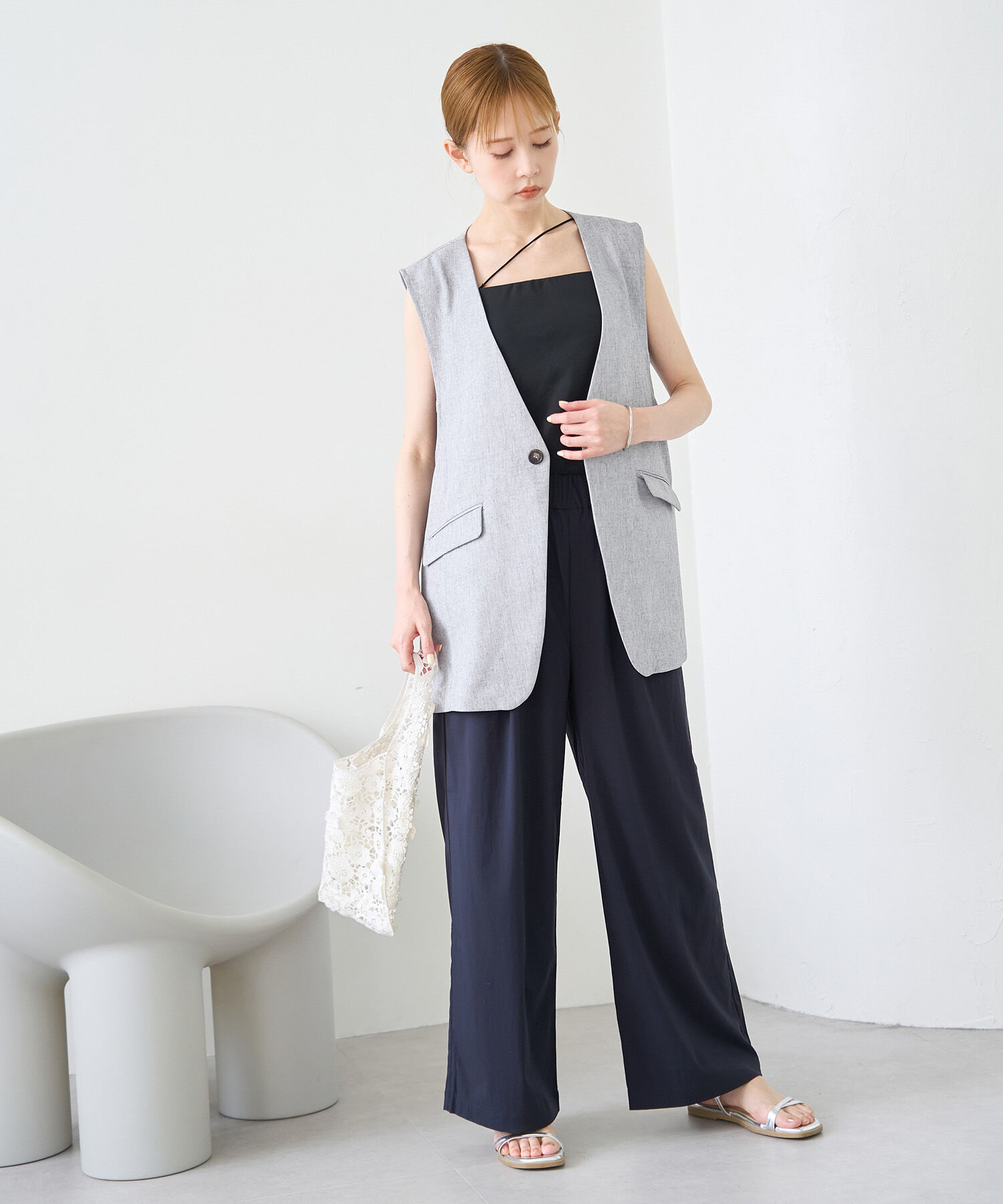 Rope&rsquo;Picnic「新色追加/レーヨンナイロンイージーワイドパンツ」|その他|