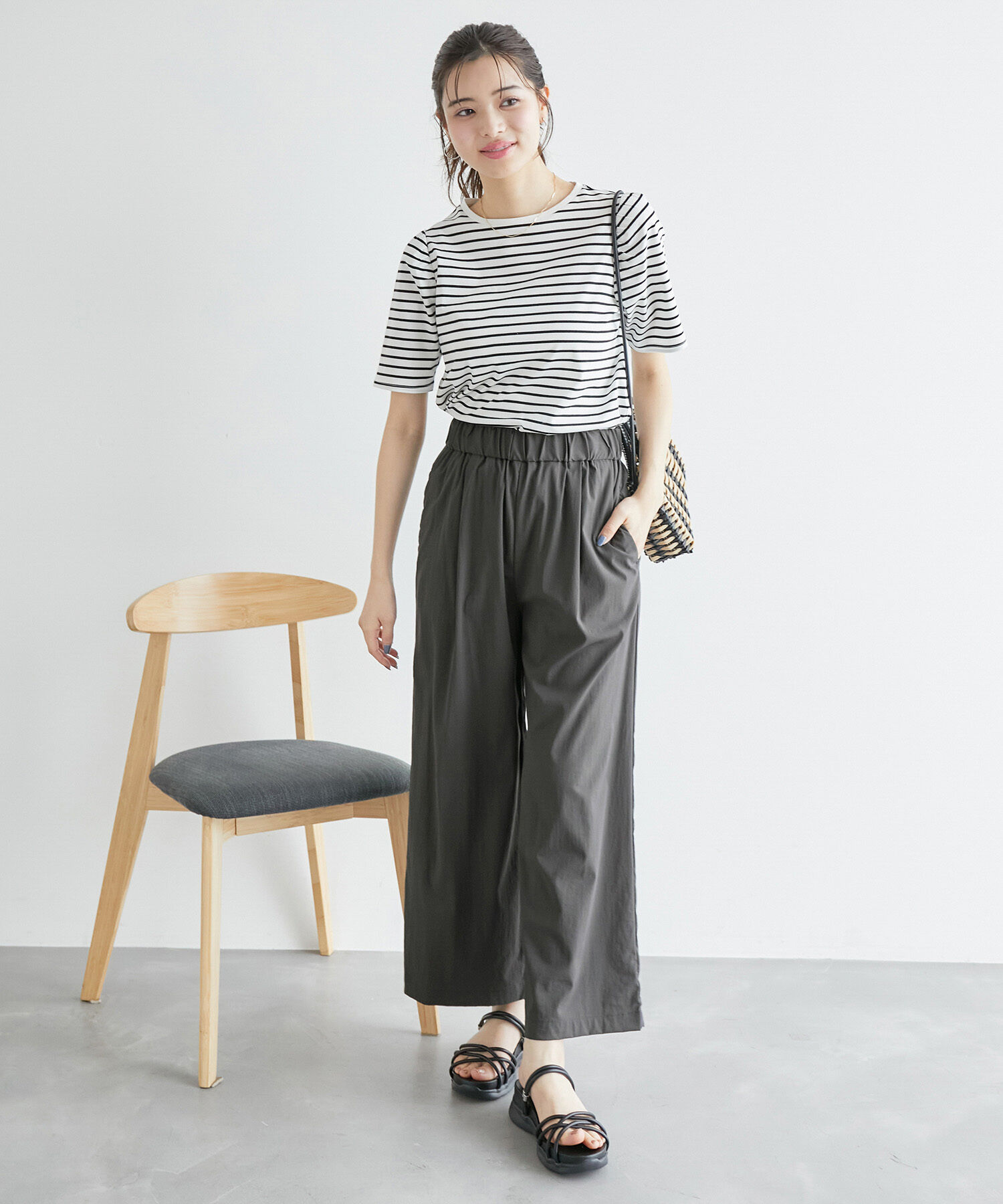 Rope&rsquo;Picnic「新色追加/レーヨンナイロンイージーワイドパンツ」|その他|