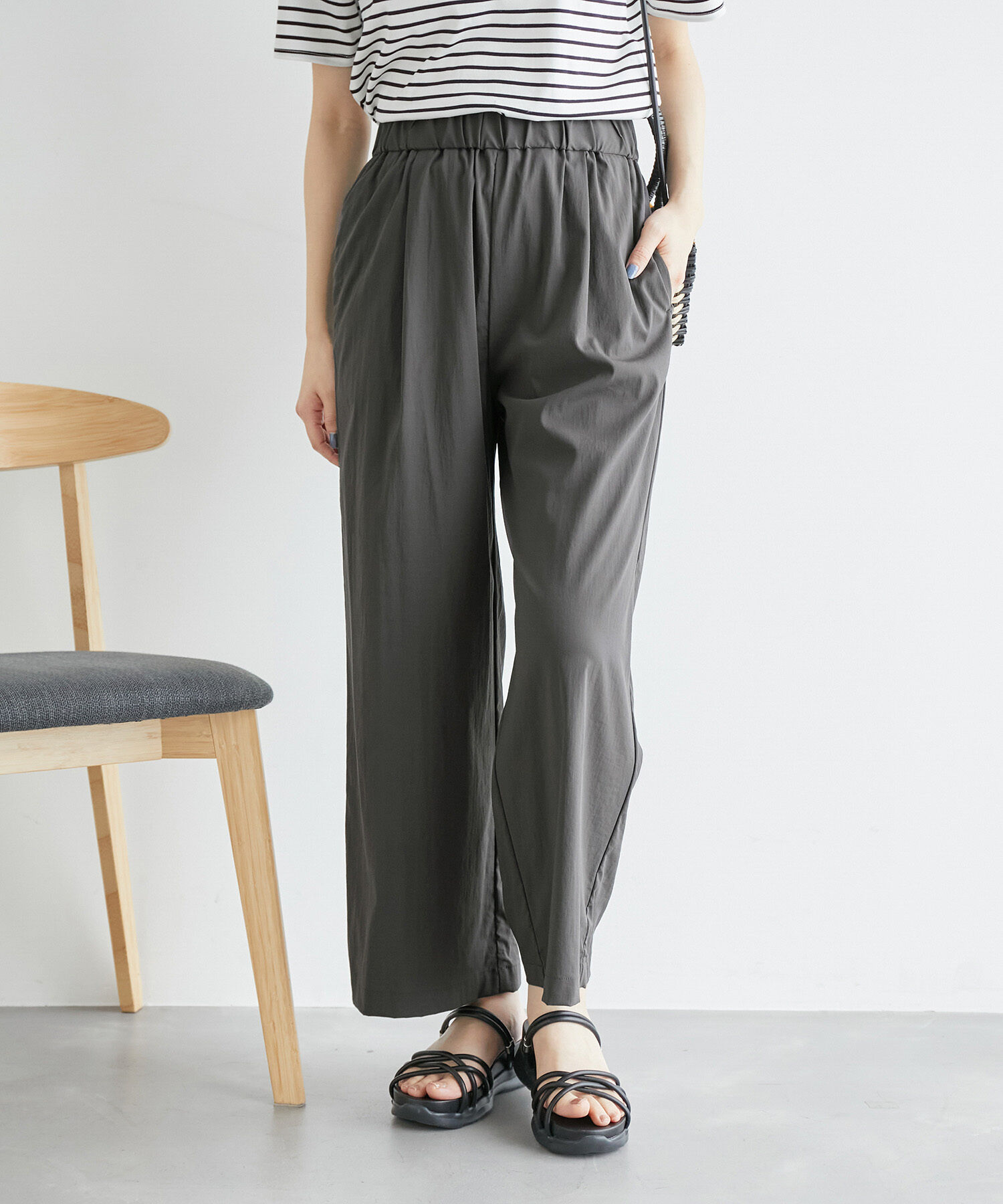 Rope&rsquo;Picnic「新色追加/レーヨンナイロンイージーワイドパンツ」|その他|