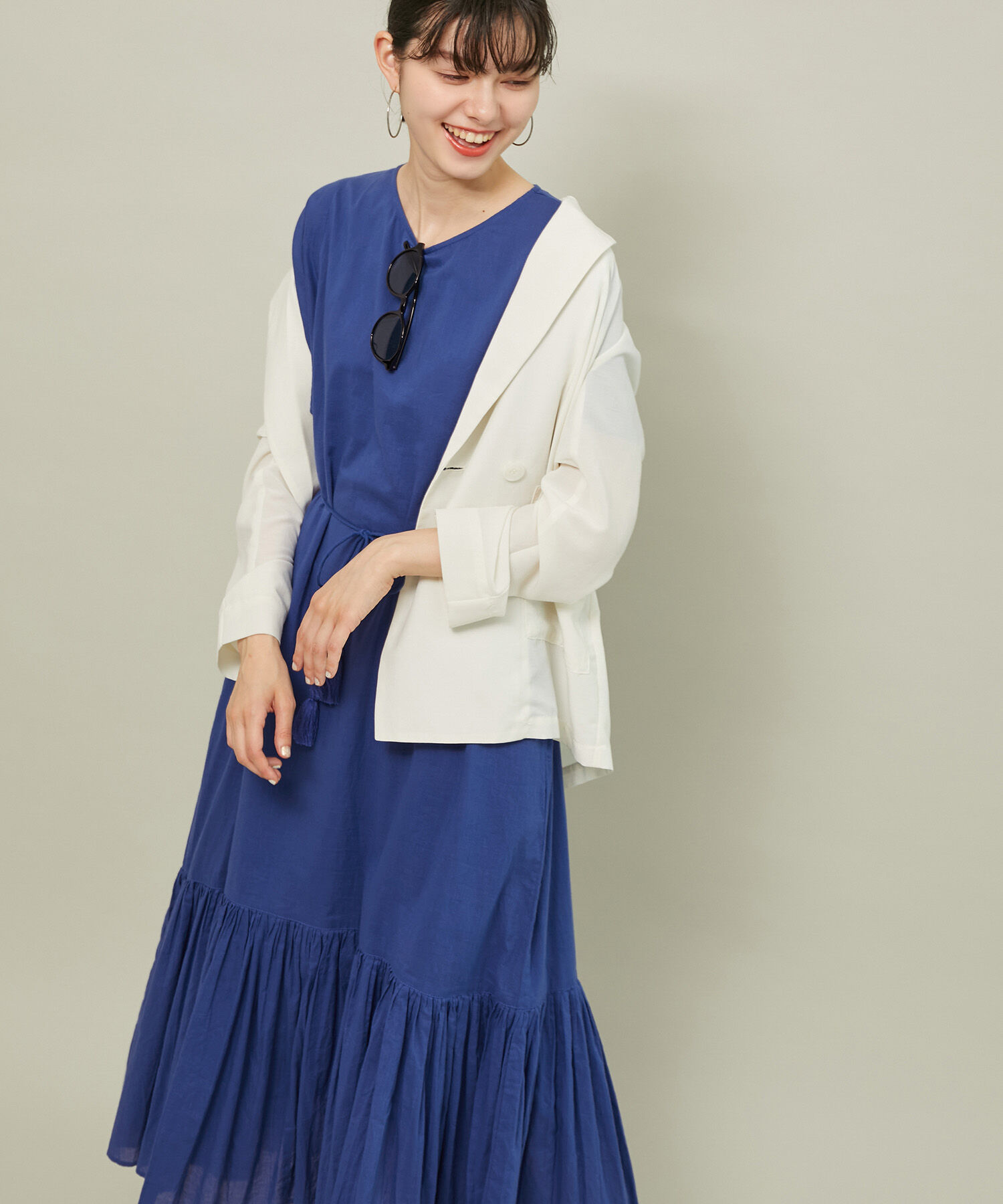 ROPE' PICNIC R「【WEB限定カラー:ブラウン,パープル】INDIAティアードワンピース/リンクコーデ」|ワンピース|