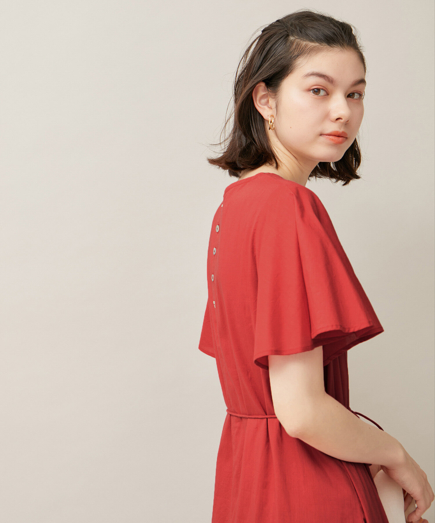 ROPE' PICNIC R「【WEB限定カラー:ブラウン,パープル】INDIAティアードワンピース/リンクコーデ」|ワンピース|