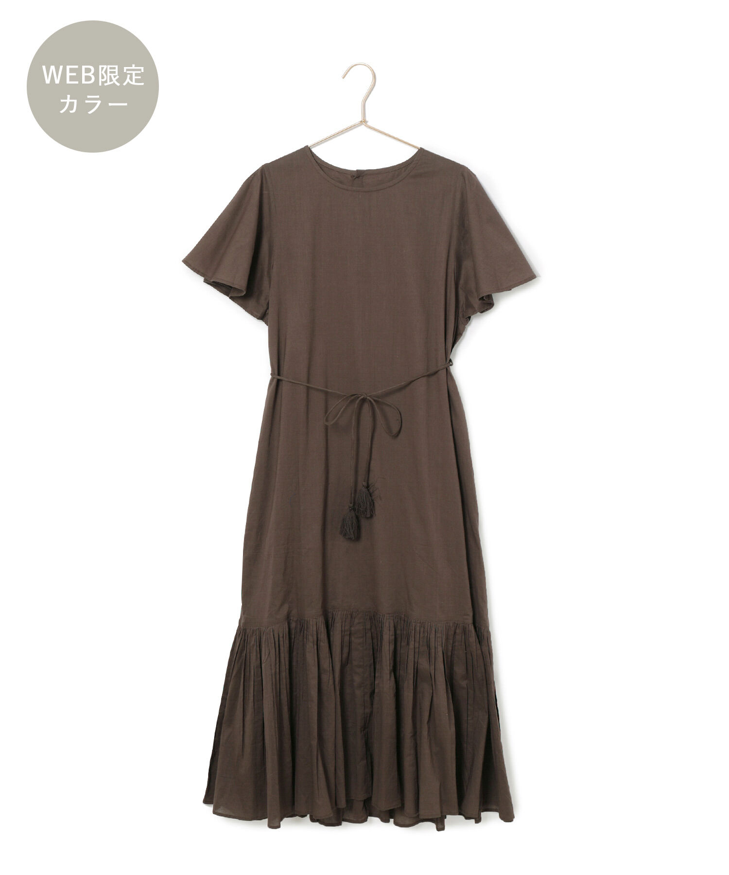 ROPE' PICNIC R「【WEB限定カラー:ブラウン,パープル】INDIAティアードワンピース/リンクコーデ」|ワンピース|