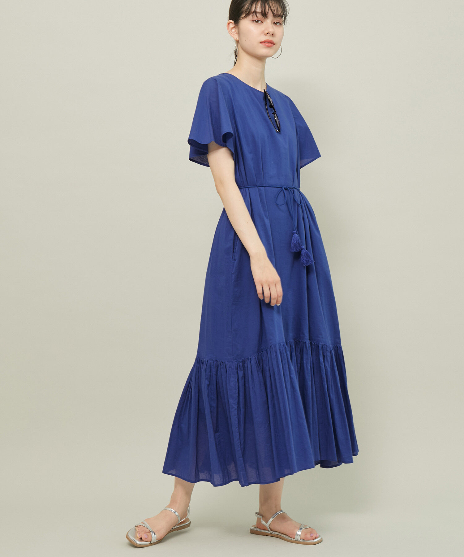 ROPE' PICNIC R「【WEB限定カラー:ブラウン,パープル】INDIAティアードワンピース/リンクコーデ」|ワンピース|