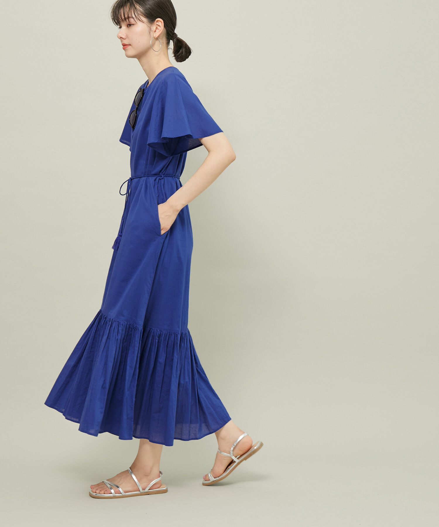 ROPE' PICNIC R「【WEB限定カラー:ブラウン,パープル】INDIAティアードワンピース/リンクコーデ」|ワンピース|