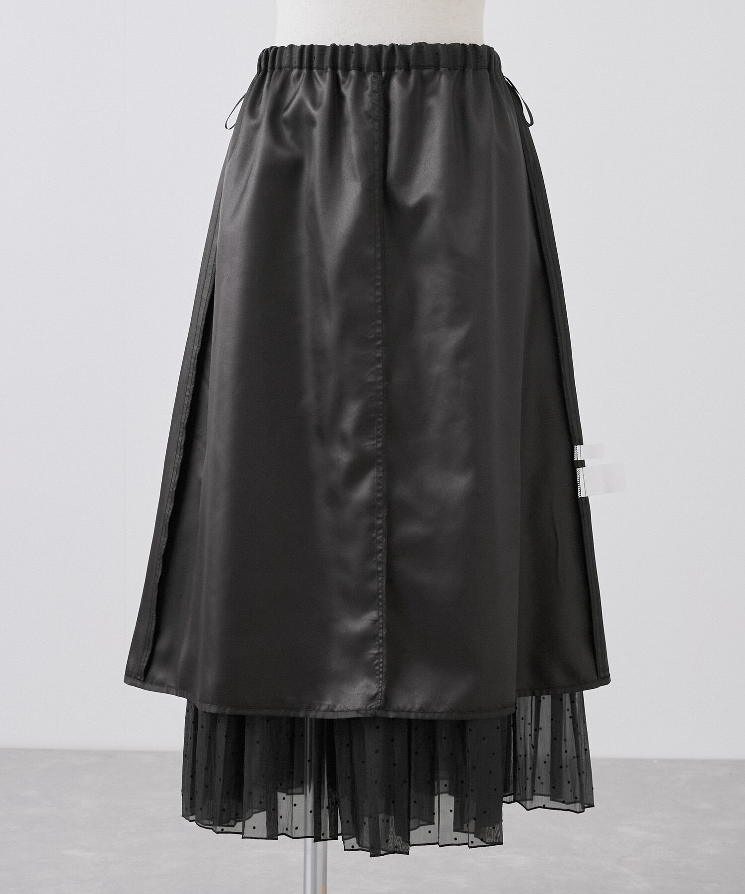 Rope&rsquo;Picnic「着丈が選べるペーパーライクドットティアードスカート」|スカート|