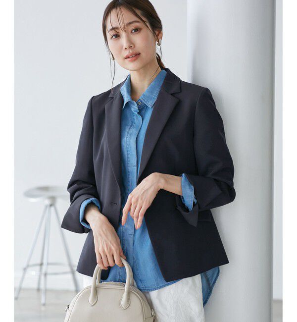 Rope&rsquo;Picnic「【花粉ガード】360&deg;ウルトラストレッチ テーラードジャケット/セットアップ対応」|テーラードジャケット|