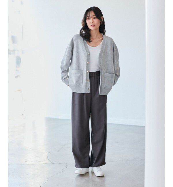 Rope&rsquo;Picnic「シルク混Ｖネック金ボタンニットカーディガン」|カーディガン|