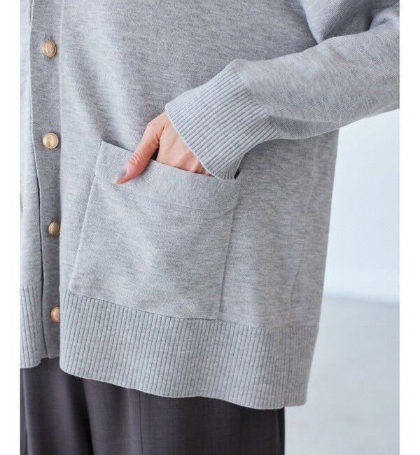 Rope&rsquo;Picnic「シルク混Ｖネック金ボタンニットカーディガン」|カーディガン|