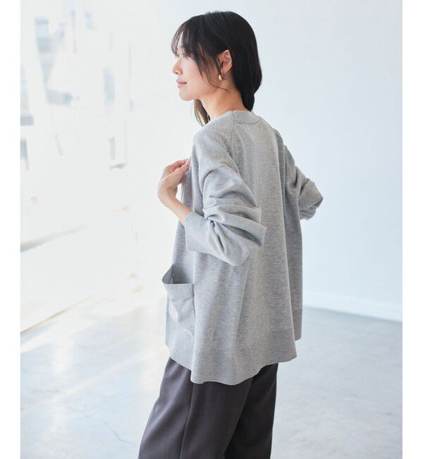 Rope&rsquo;Picnic「シルク混Ｖネック金ボタンニットカーディガン」|カーディガン|