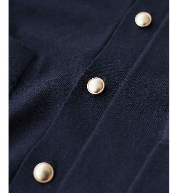 Rope&rsquo;Picnic「シルク混Ｖネック金ボタンニットカーディガン」|カーディガン|