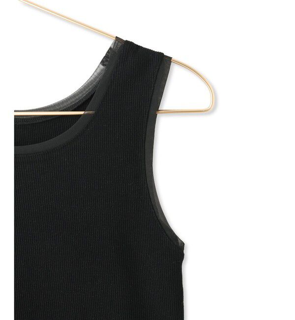 Rope&rsquo;Picnic「シアードッキングラメテレコタンクトップ」|タンクトップ|