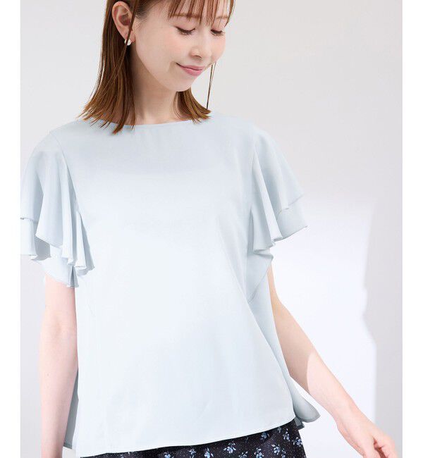 Rope&rsquo;Picnic「【WEB限定カラー】【UVケア・接触冷感・前後2WAY】フレアスリーブブラウス」|シャツ・ブラウス|