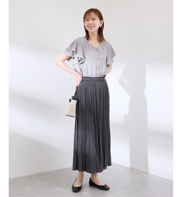 Rope&rsquo;Picnic「【WEB限定カラー】【UVケア・接触冷感・前後2WAY】フレアスリーブブラウス」|シャツ・ブラウス|