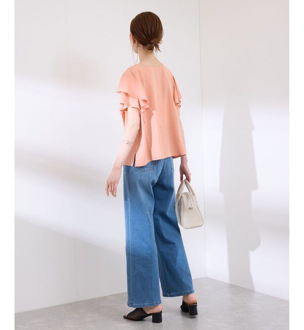 Rope&rsquo;Picnic「【WEB限定カラー】【UVケア・接触冷感・前後2WAY】フレアスリーブブラウス」|シャツ・ブラウス|