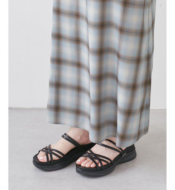 Rope&rsquo;Picnic「オンブレチェックキャミソールワンピース」|ワンピース|