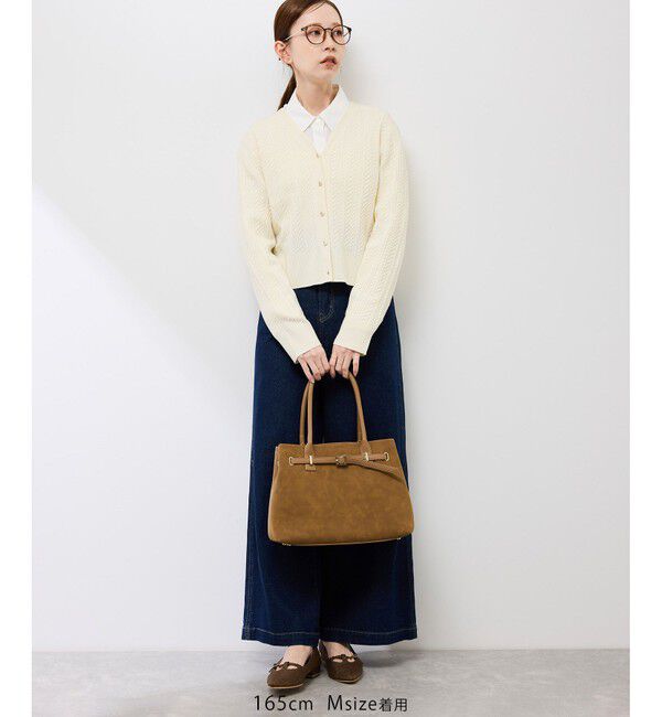 Rope&rsquo;Picnic「【アンチピリング・洗濯機OK】ミニケーブルカーディガン」|カーディガン|